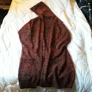 Long hooded Cardigan